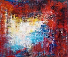 Interference patterns 1-2. Acryl on canvas, 100 x 120 cm, 2014