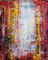 Interference patterns 2-1. Oil on canvas, 80 x 100 cm, 2014