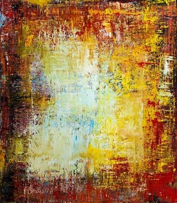 Interference patterns 2-2. Oil on canvas, 140 x 160 cm, 2014