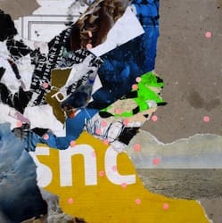 Other worlds VII. Collage and acryl on wood, 25 x 25 cm, 2011
