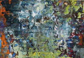 Liquid notes XI. Gouache on paper, 70 x 50 cm, 2014