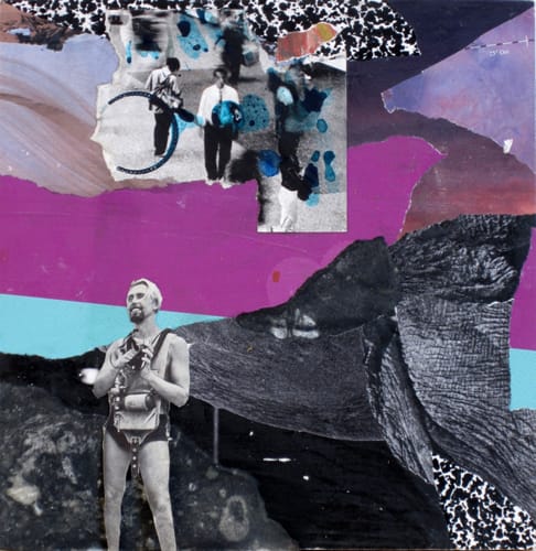 Other worlds III. Collage and acryl on wood, 25 x 25 cm, 2011