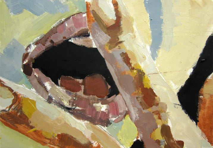 Live Show 11. Oil on wood, 42 x 60 cm, 2011