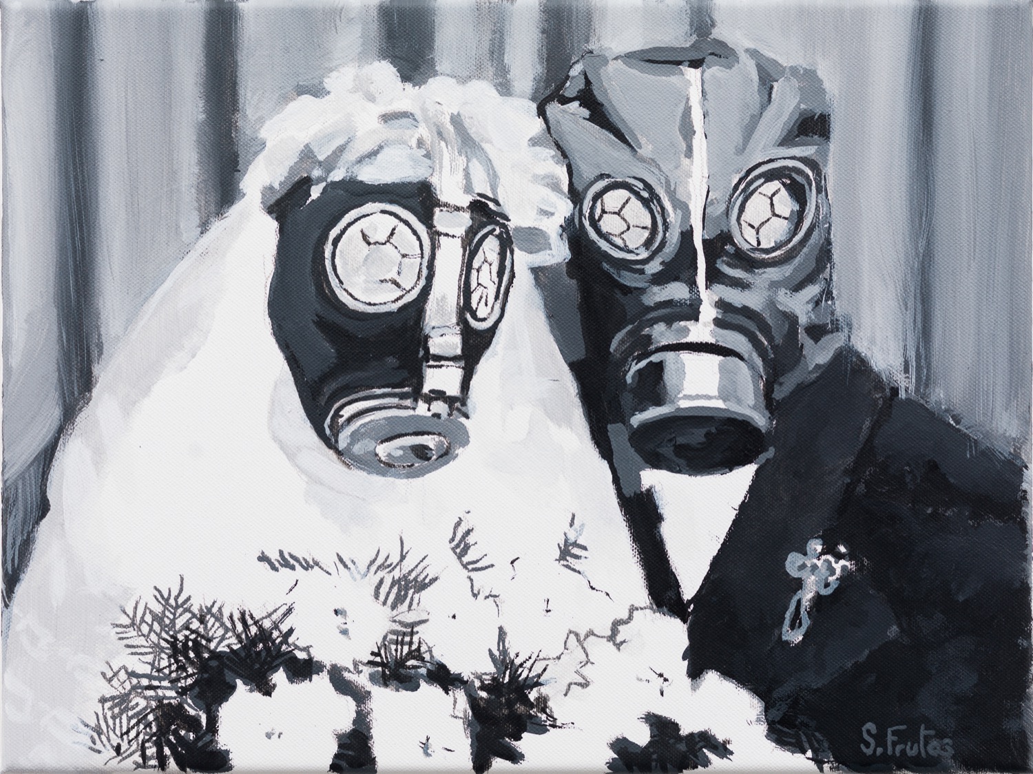 Just Married. Acrylic on canvas, 30 x 40 cm, 2022