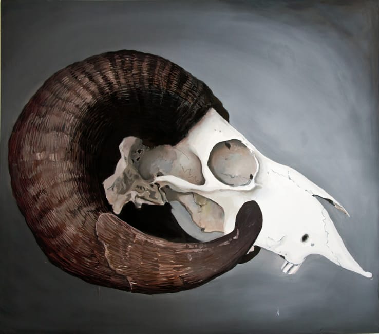Ovis Orientalis.  Oil on canvas, 170 x 150 cm,  2014