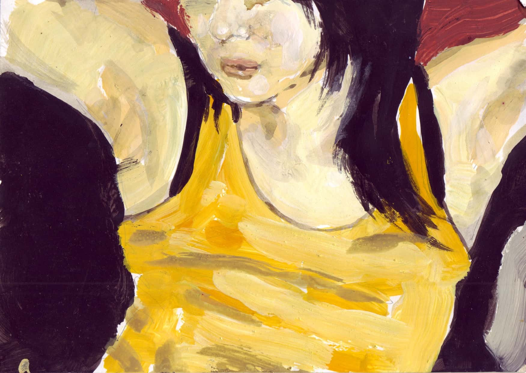 On Air XV. Gouache and ink on paper, 15 x 21 cm, 2011