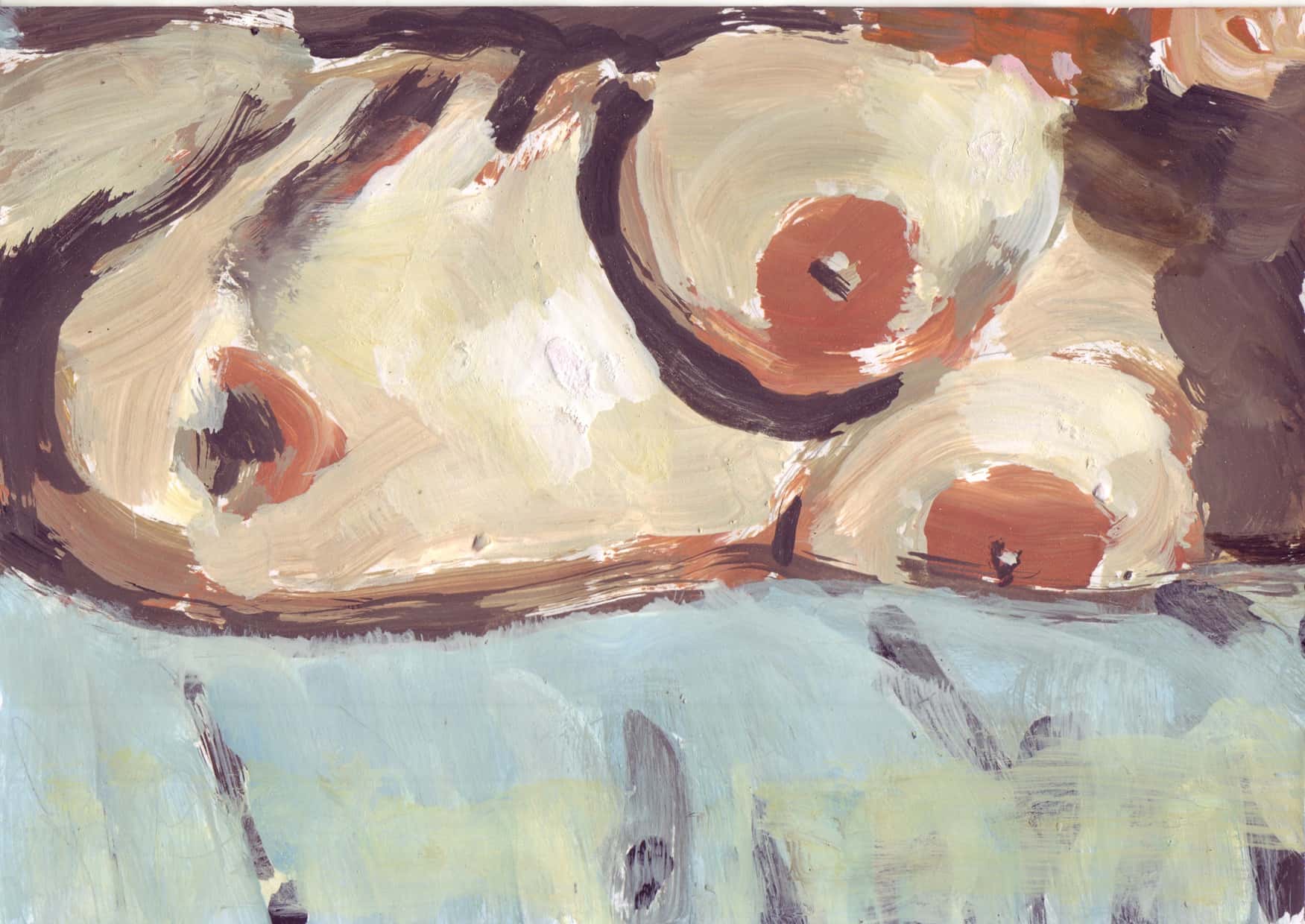 On Air XVII. Gouache and ink on paper, 15 x 21 cm, 2011