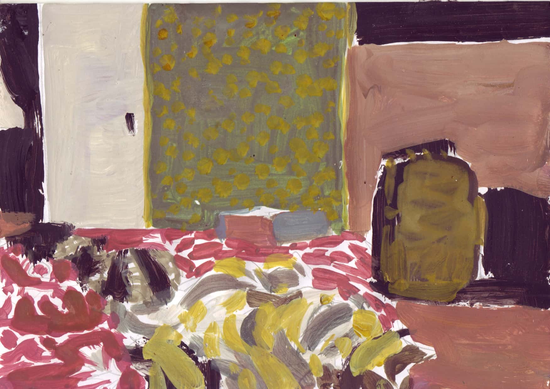 On Air XIX. Gouache and ink on paper, 15 x 21 cm, 2011