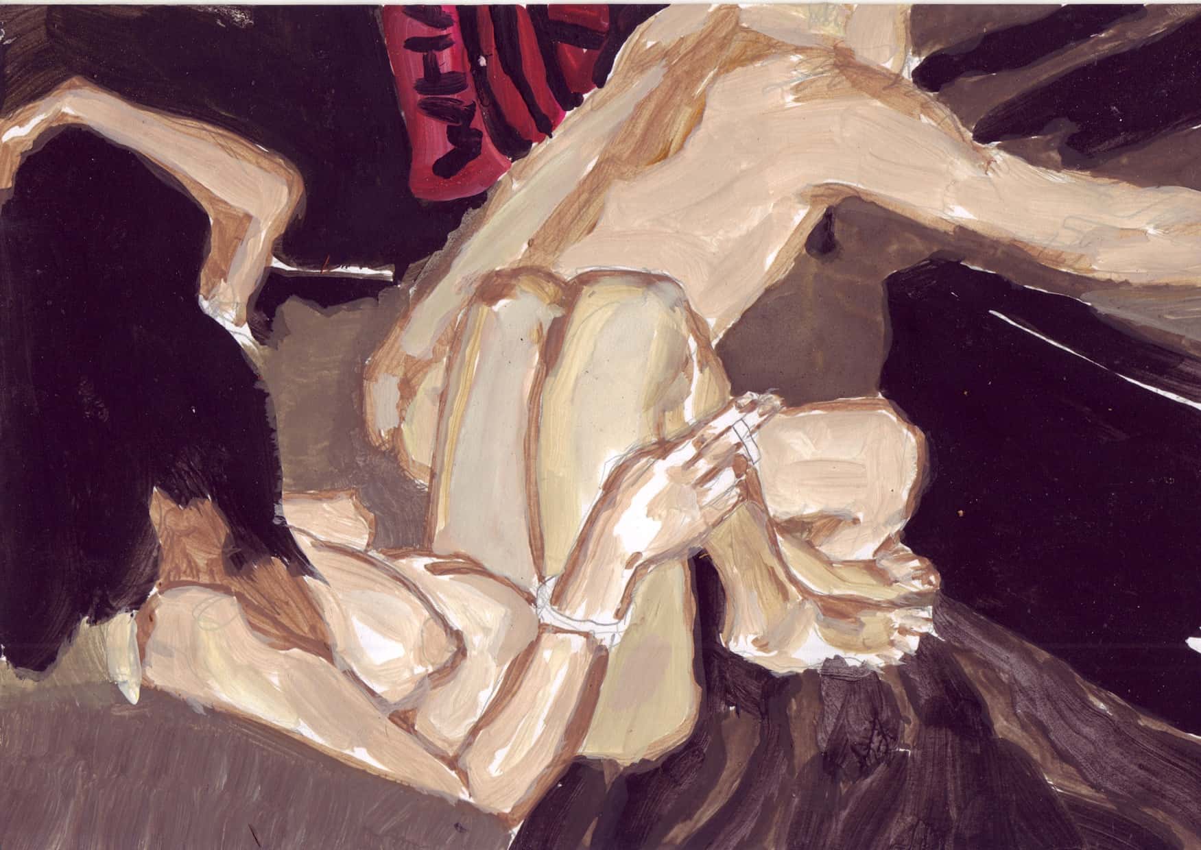 On Air XX. Gouache and ink on paper, 15 x 21 cm, 2011