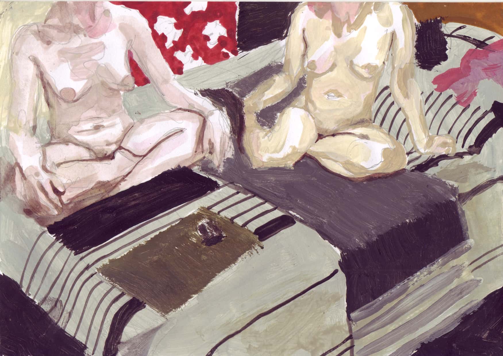 On Air XXII. Gouache and ink on paper, 15 x 21 cm, 2011