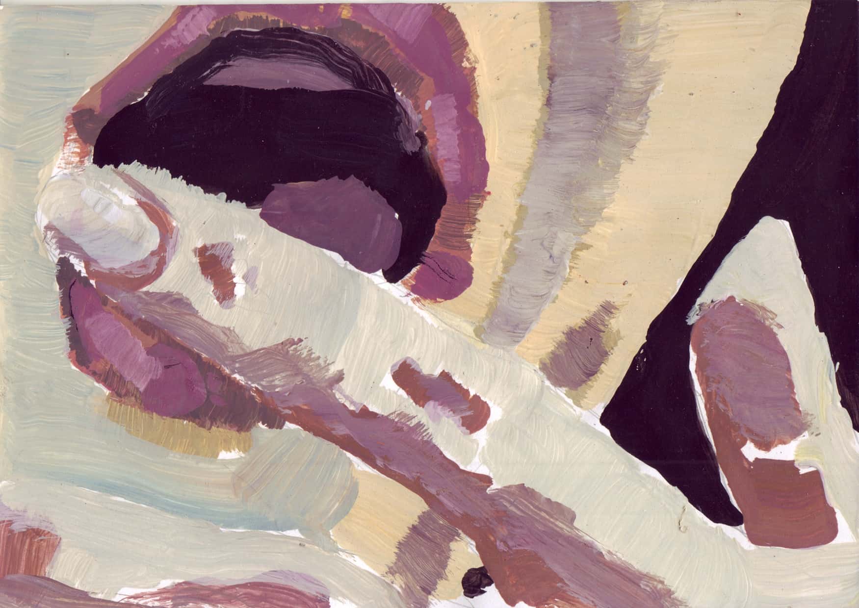 On Air XXVII. Gouache and ink on paper, 15 x 21 cm, 2011