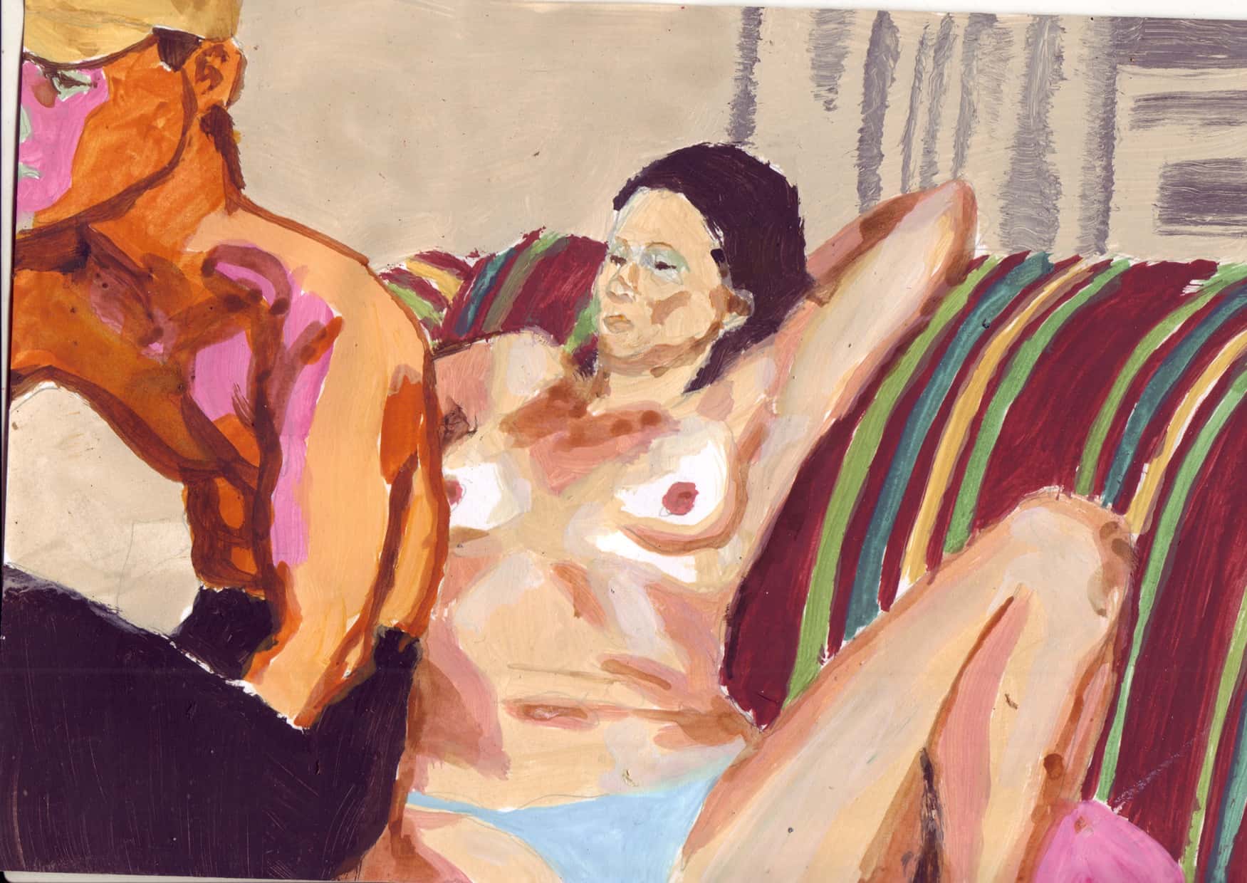 On Air XXX. Gouache and ink on paper, 15 x 21 cm, 2011