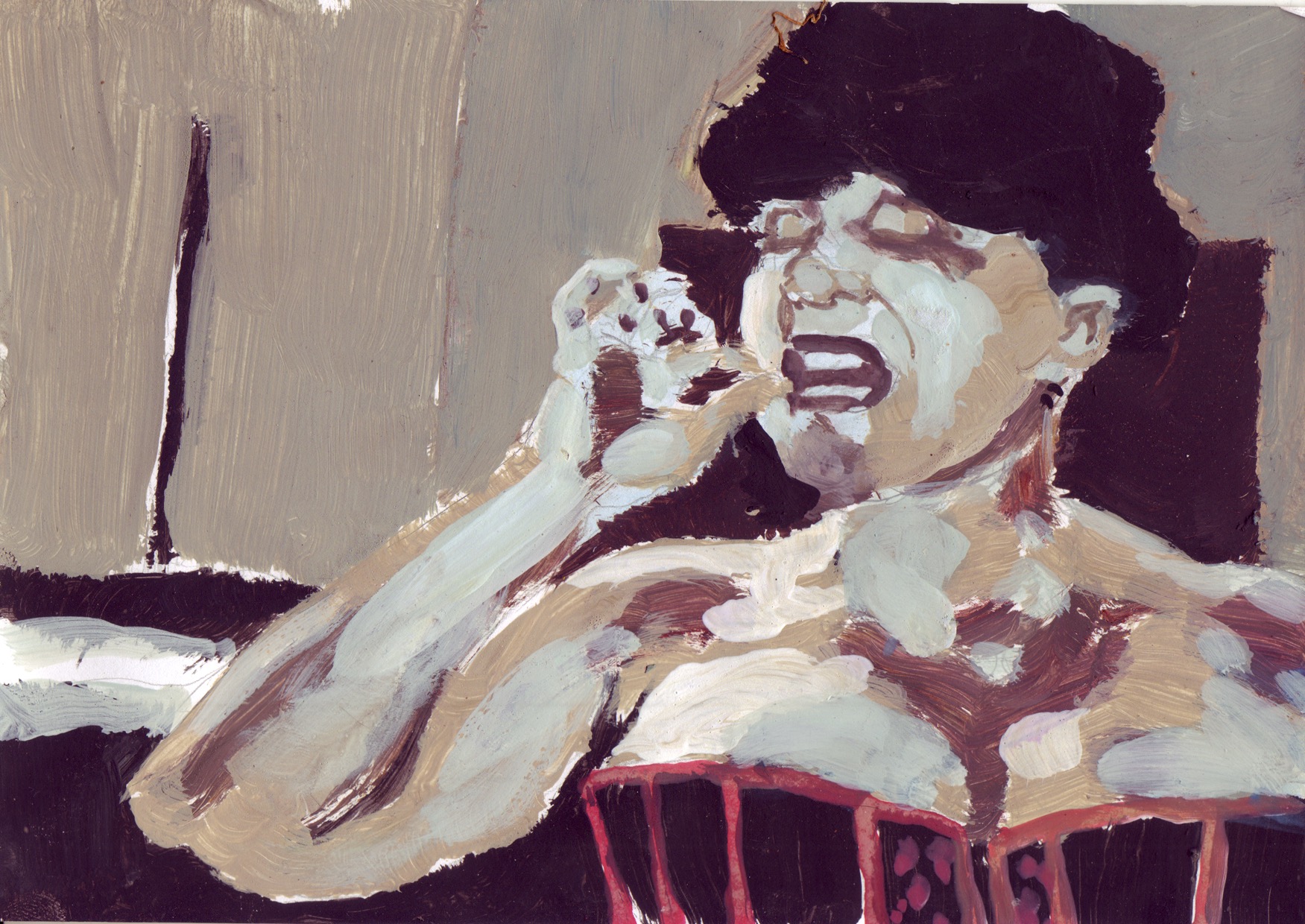 On Air XXXII. Gouache and ink on paper, 15 x 21 cm, 2011