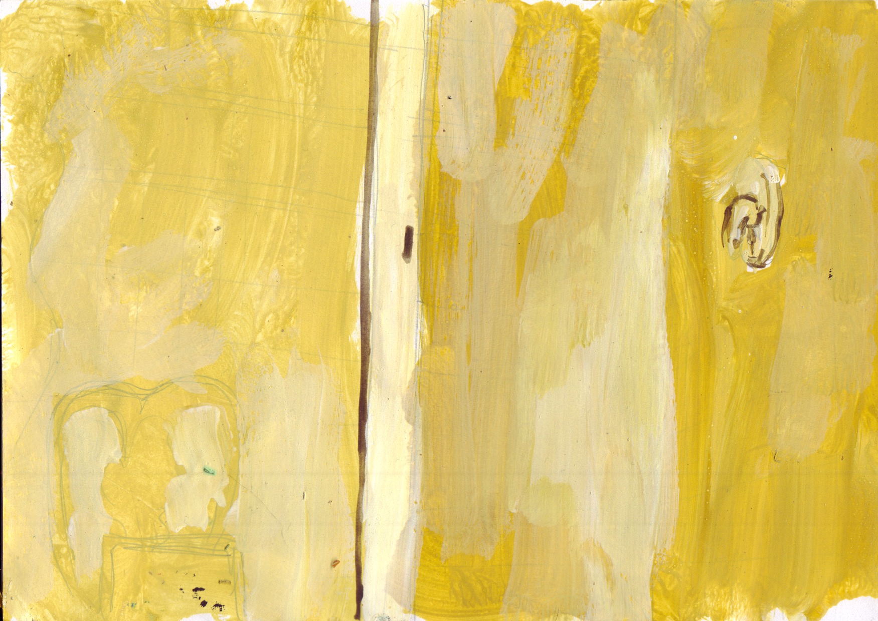 On Air XXXIV. Gouache and ink on paper, 15 x 21 cm, 2011