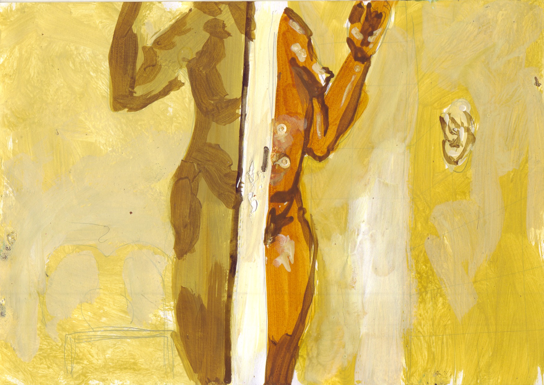 On Air XXXV. Gouache and ink on paper, 15 x 21 cm, 2011