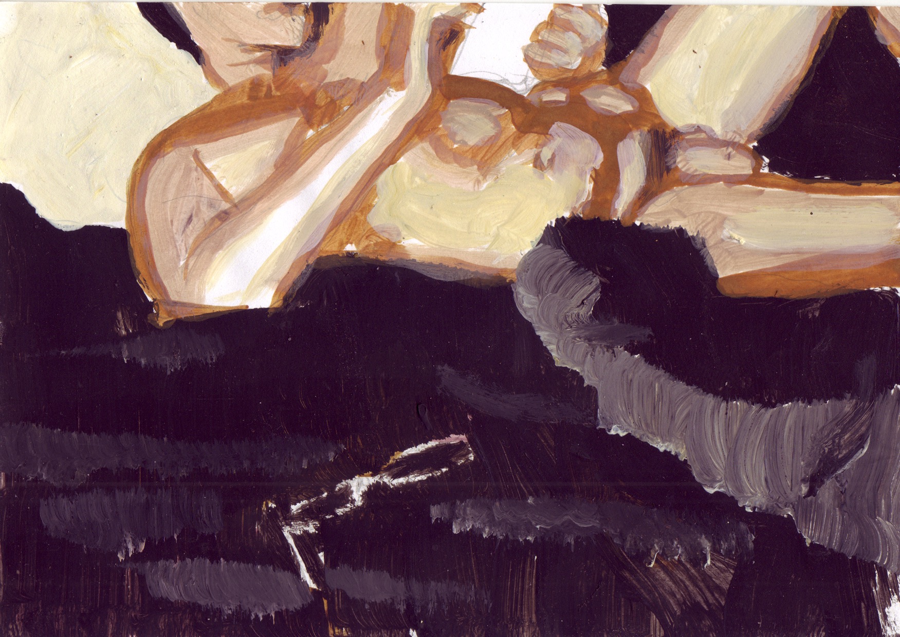 On Air XXXIX. Gouache and ink on paper, 15 x 21 cm, 2011