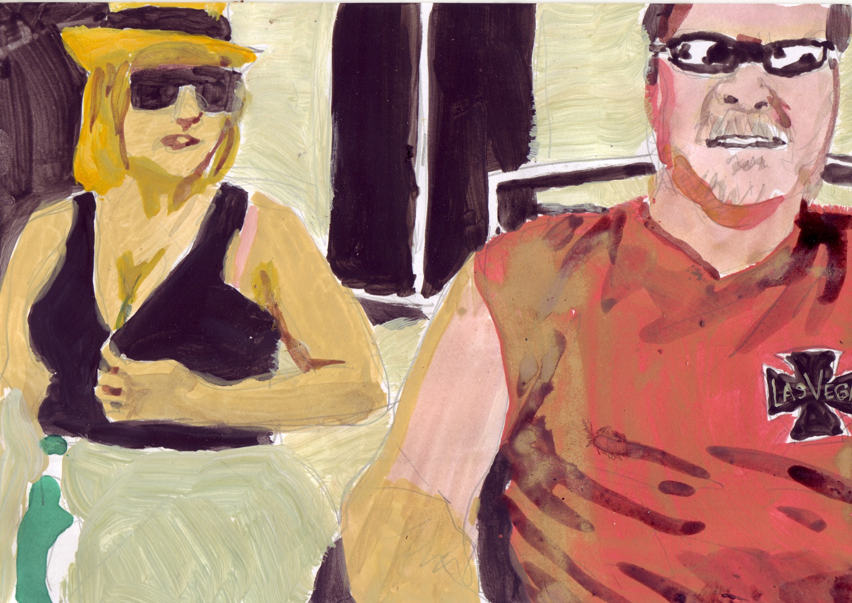 On Air XL. Gouache and ink on paper, 15 x 21 cm, 2011