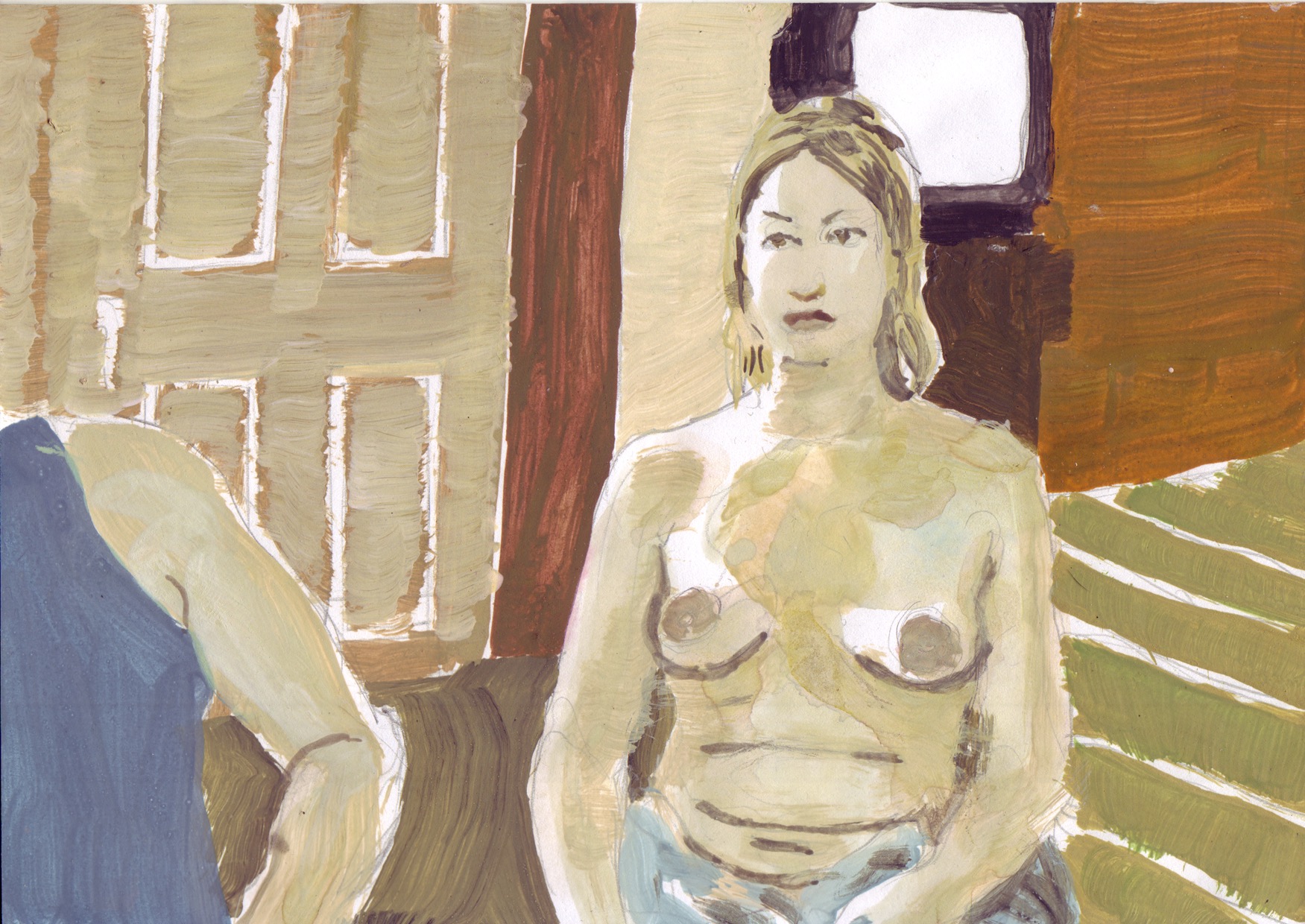 On Air XLVII. Gouache and ink on paper, 15 x 21 cm, 2011