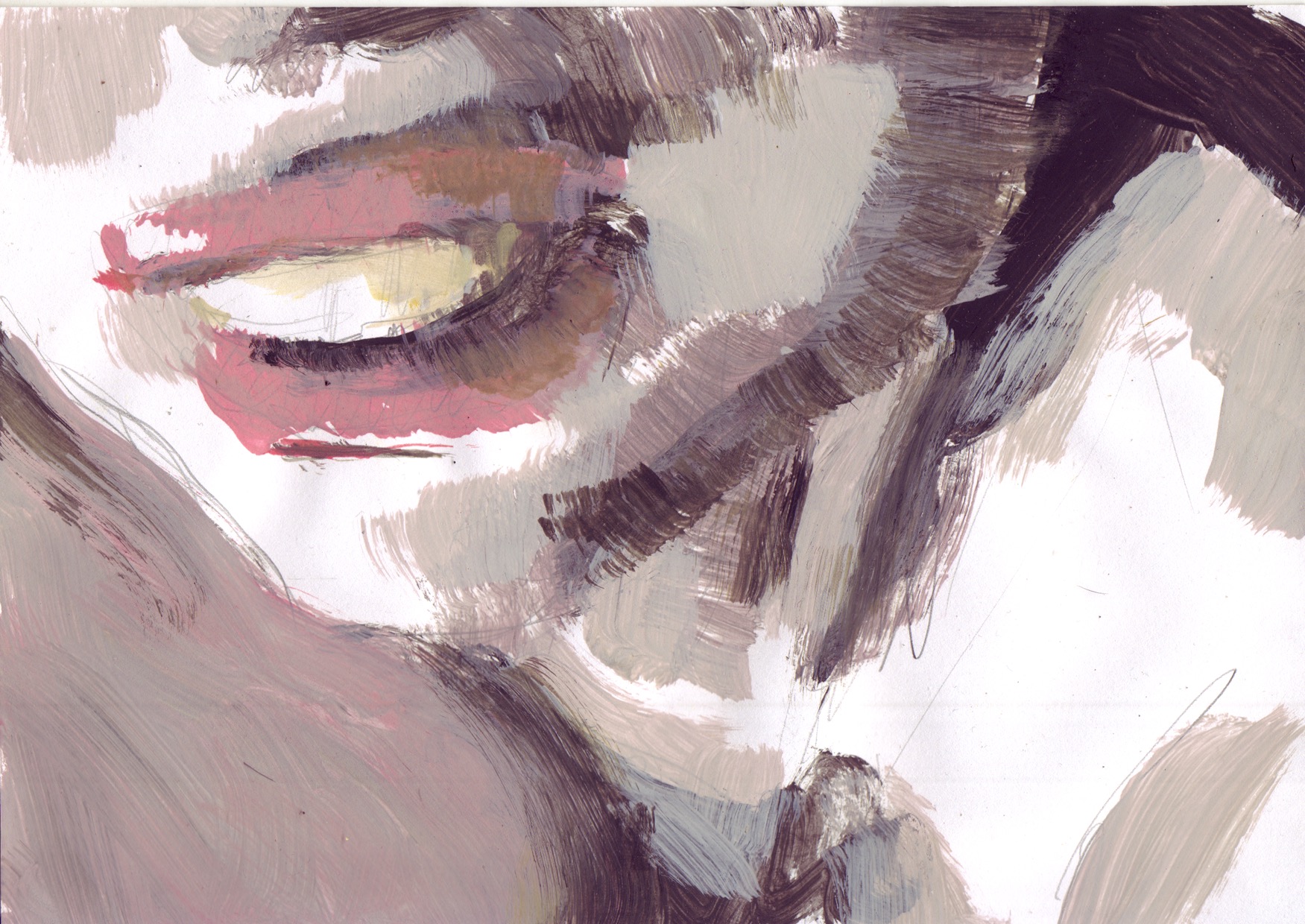 On Air XLVIII. Gouache and ink on paper, 15 x 21 cm, 2011