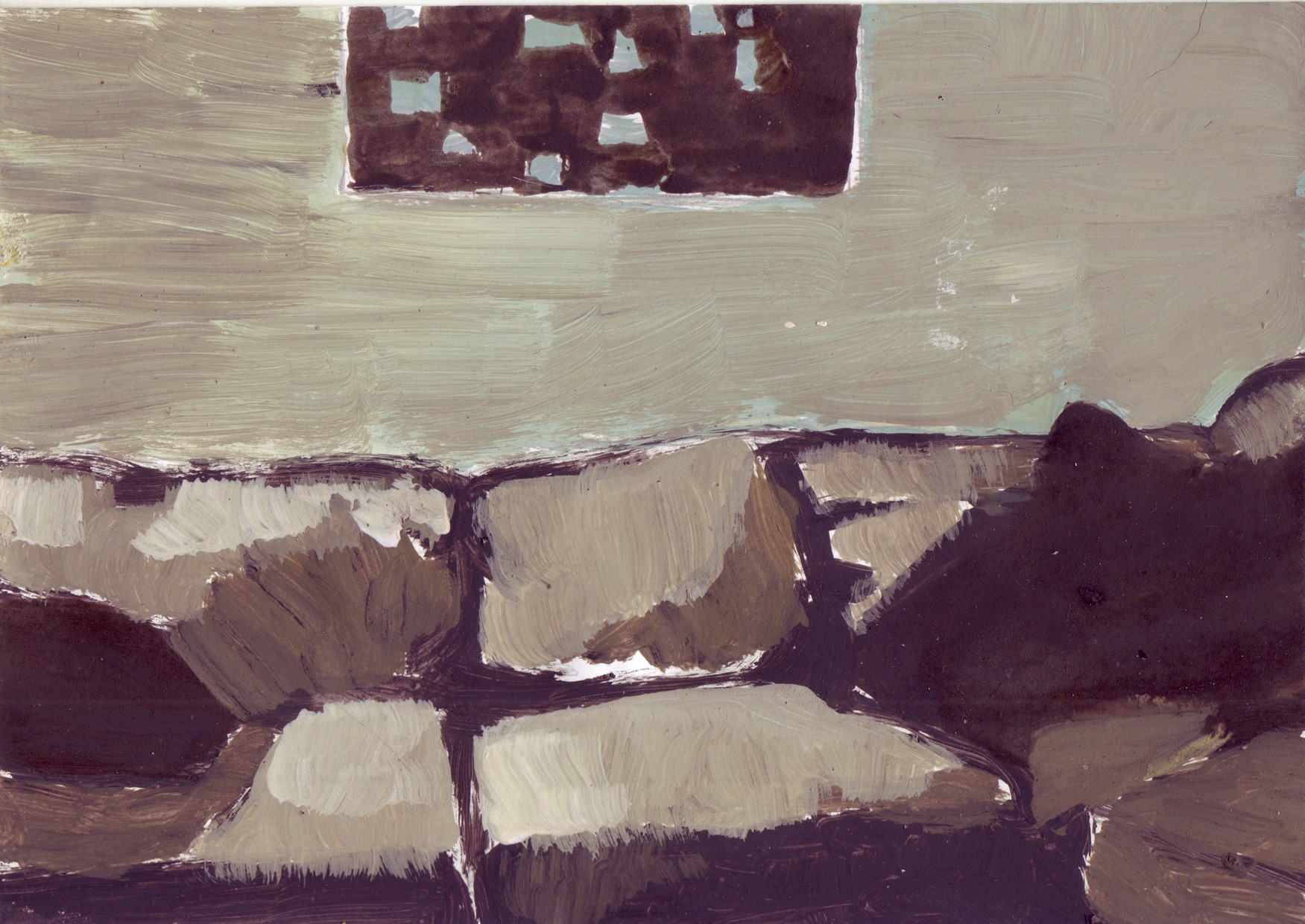 On Air XLIX. Gouache and ink on paper, 15 x 21 cm, 2011