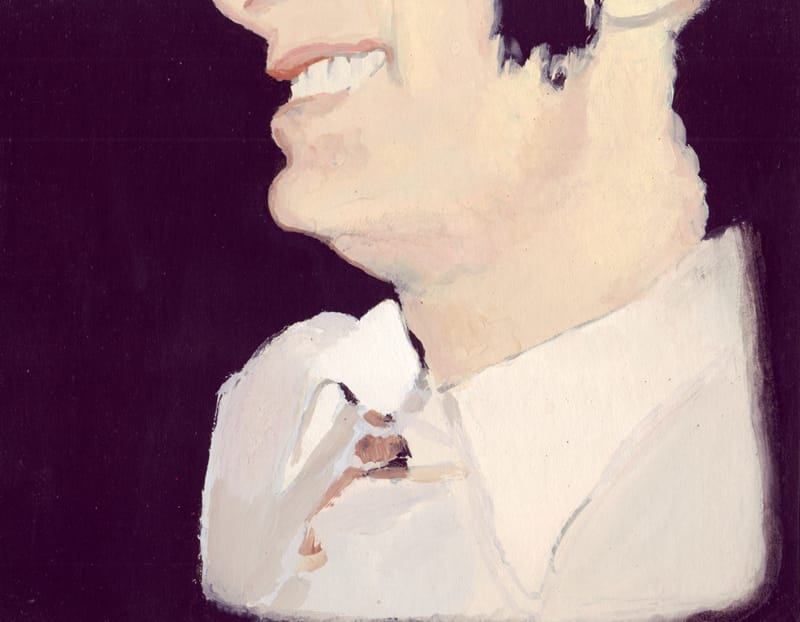 Eduardo . Gouache on cardboard, 25 x 20 cm, 2013