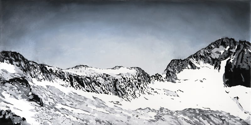 Pico Coronas.  Oil on canvas, 80 x 40 cm,  2015