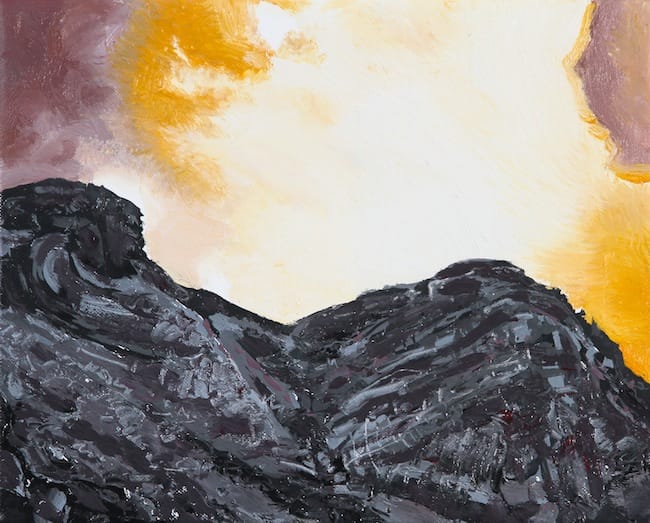 Picos Vallibierna. Oil on canvas, 30 x 24 cm, 2015