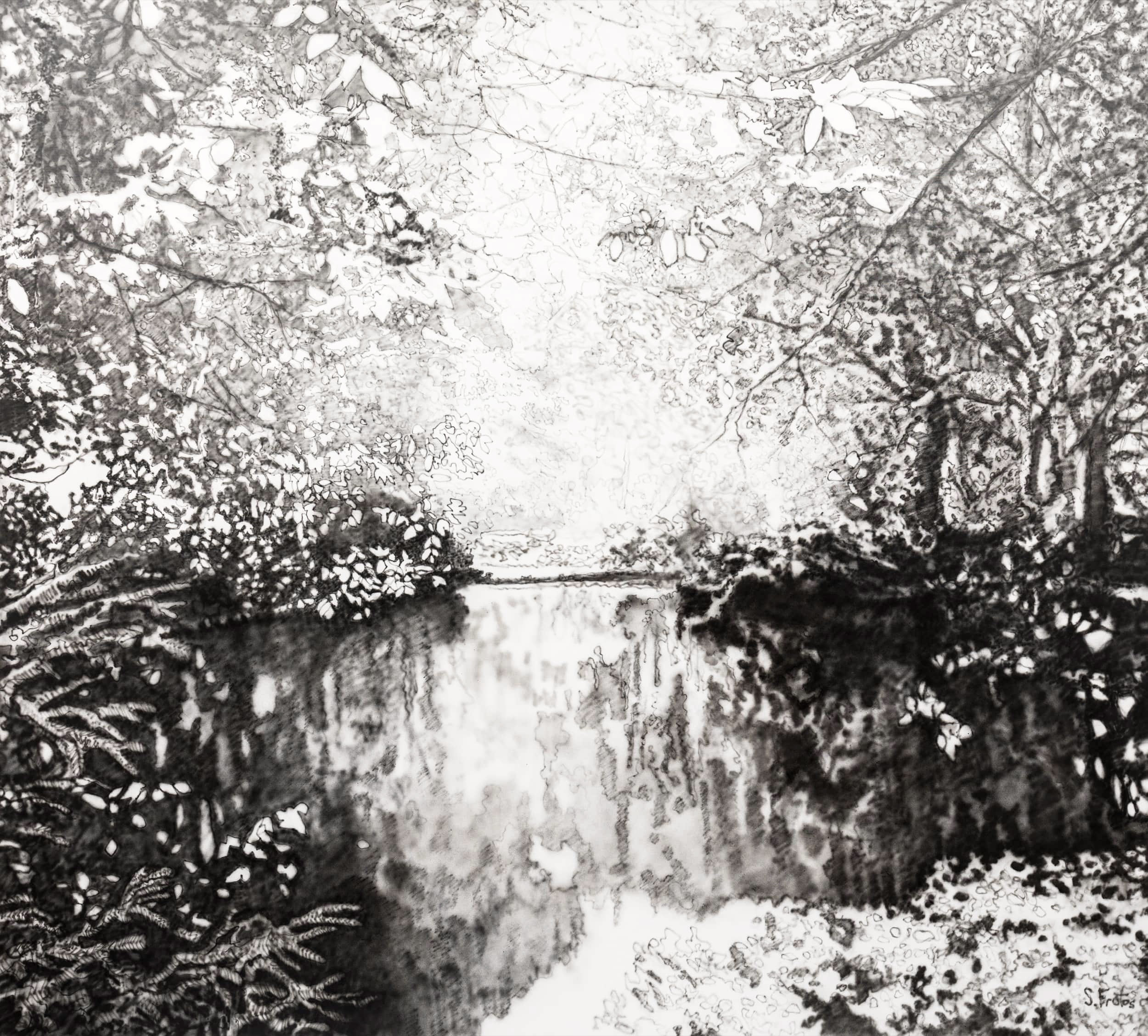Tiergarten. Oil on canvas, 200 x 180 cm, 2022